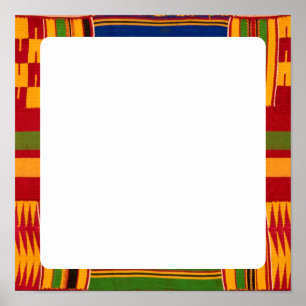 Affiche papier motif africain