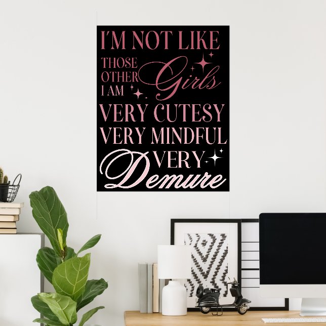 Affiche Papier peint à ruban girly mignon  (Bureau à domicile)