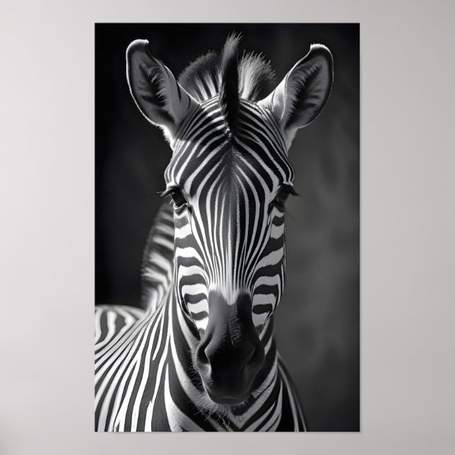 Affiche Papier peint artistique sur la faune majestueuse d (Devant)