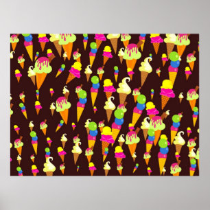 Affiche Papier peint de glace
