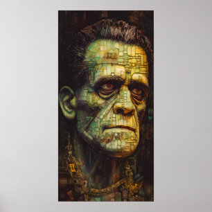 Affiche Papier peint du Monster Phone de Frankenstein ou
