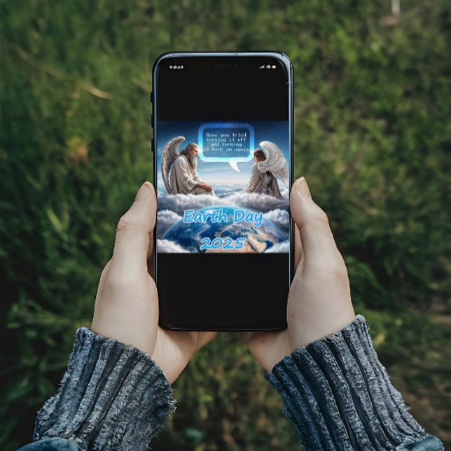 Affiche Papier peint du téléphone jour des terres 2025 (Créateur téléchargé)