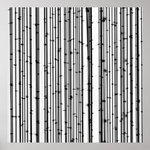 Affiche Papier peint en bambou