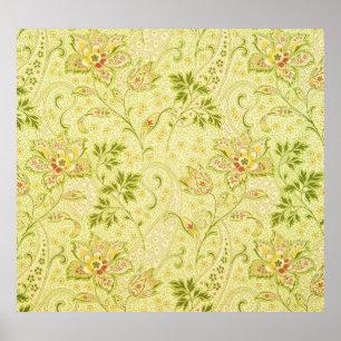 Affiche Papier peint floral classique : Vieille Élégance