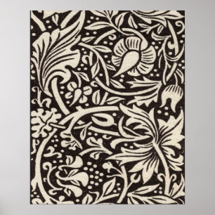 Affiche Papier peint floral Narcisse William Morris