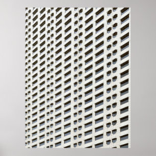 Affiche Papier peint plan architecture blanc