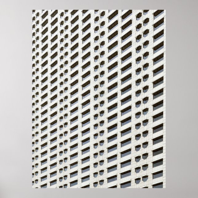 Affiche Papier peint plan architecture blanc (Devant)