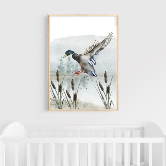 Affiche Papier peint pour nurserie chasse au canard (Créateur téléchargé)