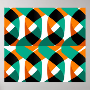 Affiche Papier peint rétro : Conception Vintage