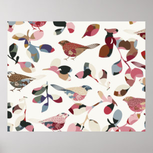 Affiche Papier peint vintage