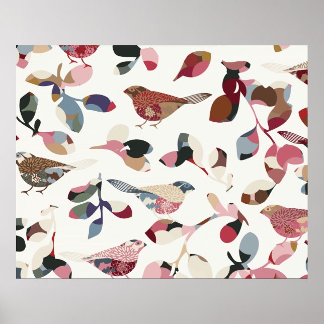 Affiche Papier peint vintage (Devant)