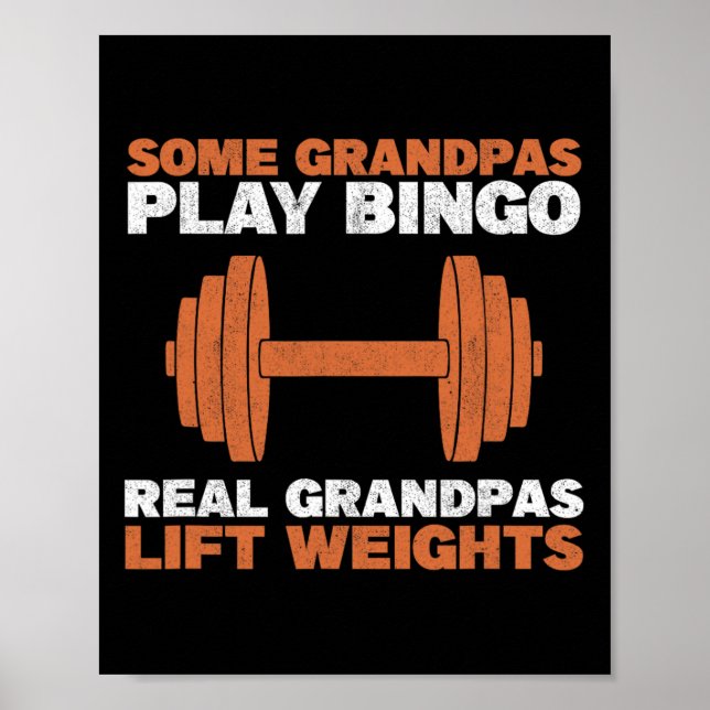Affiche Papière levage de poids salle de sport musculation (Devant)
