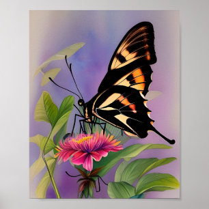 Affiche Papilio Ulysses Triptyque papillon