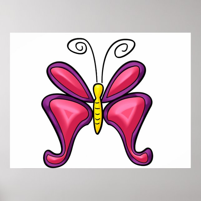 Affiche papillon (Devant)