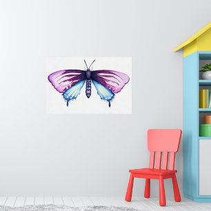 Affiche papillon à queue épaisse de pin de Californie