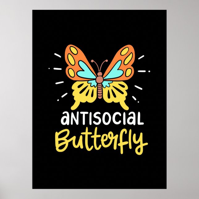 Affiche Papillon antisocial (Devant)