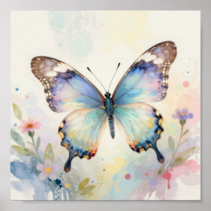 Affiche Papillon Aquarelle