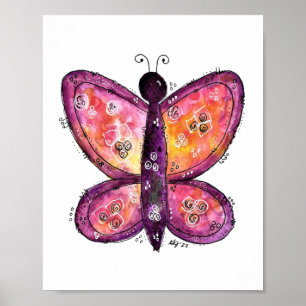 Affiche Papillon blanc
