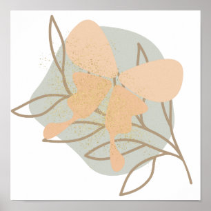 Affiche papillon Boho,