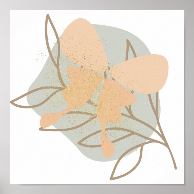 Affiche papillon Boho, (Devant)