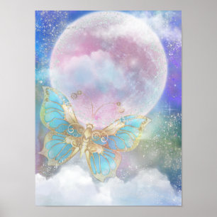 Affiche Papillon de lune