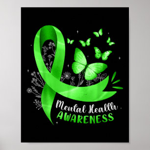 Affiche Papillon de sensibilisation à la santé mentale Rub