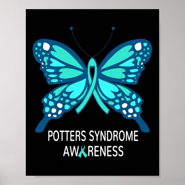 Affiche Papillon de sensibilisation au syndrome de Potters (Devant)