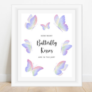 Affiche Papillon devinez combien de papillons embrasse