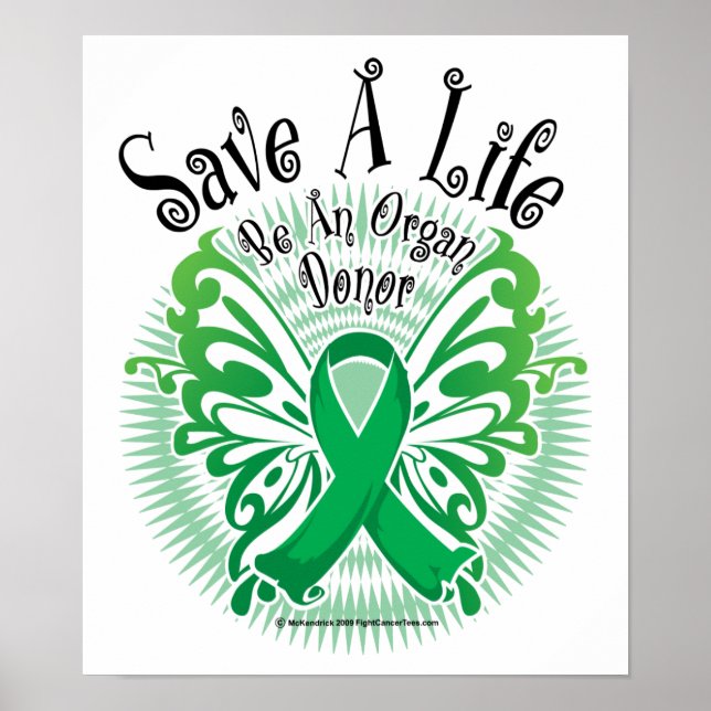 Affiche Papillon donneur d'organe 3 (Devant)