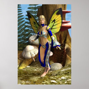 Affiche Papillon Fée