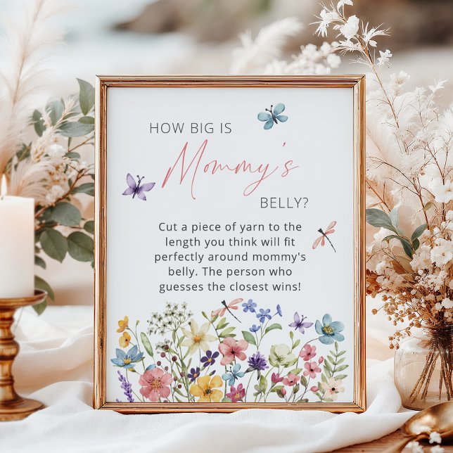 Affiche Papillon fleur sauvage Quelle est la taille du ven (Créateur téléchargé)