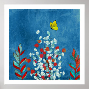 Affiche Papillon Jaune