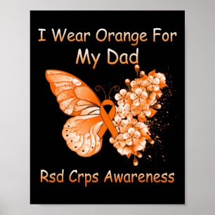 Affiche Papillon Je Porte Orange Pour Mon Papa Rsd Crps La