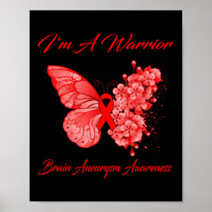 Affiche Papillon Je Suis Un Guerrier Sensibilisation aux a