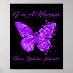 Affiche Papillon Je suis un guerrier Tourner Syndrome Sens