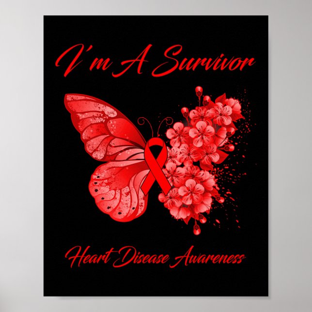 Affiche Papillon Je suis un survivant Sensibilisation aux  (Devant)