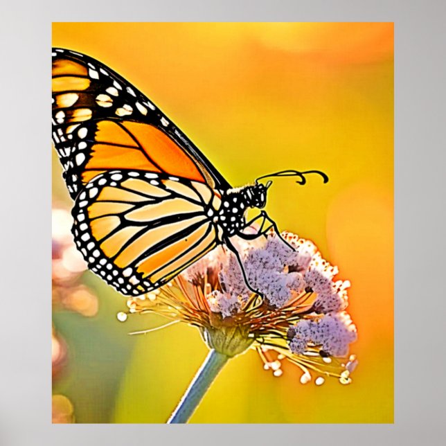 Affiche Papillon Majestic Gros plan (Devant)