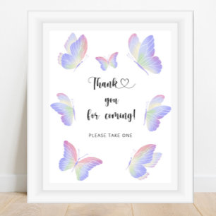 Affiche Papillon \ Merci d'être venu