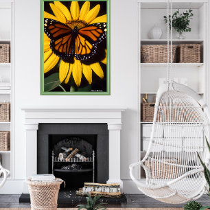 Affiche Papillon monarque