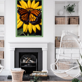 Affiche Papillon monarque