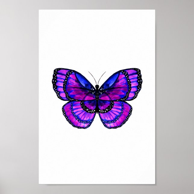Affiche Papillon pourpre (Devant)