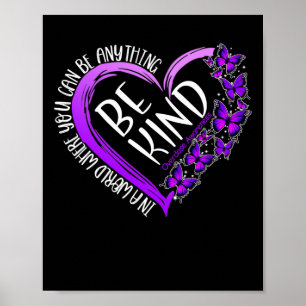 Affiche Papillon Soyez Un Peu Violet Surdose Sensibilisati