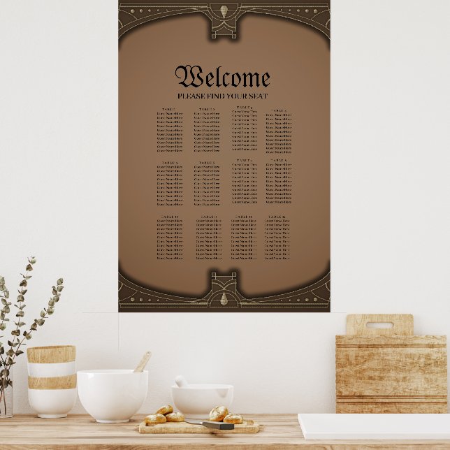 Affiche Papillon stylisé (Cuisine)