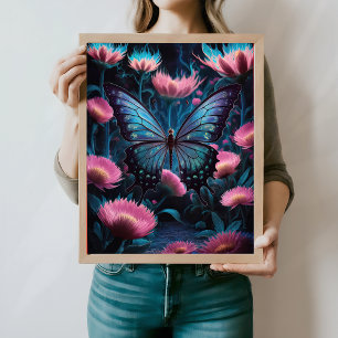 Affiche Papillon surréaliste