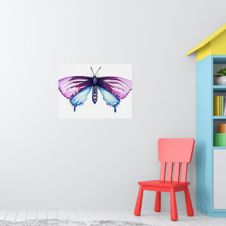 Affiche papillon swallowtail de la pipevine de Californie