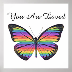 Affiche Papillon Tu Es Aimé