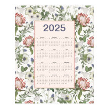 Papillons à fleurs du calendrier 2025