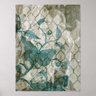 Affiche Papillons arabes V