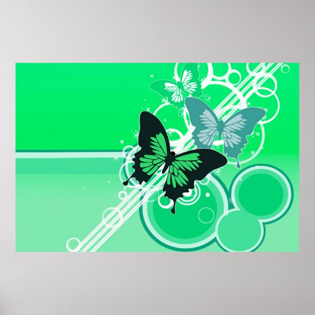 Affiche Papillons circulaires 2 (Devant)