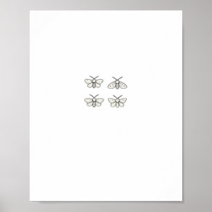 Affiche Papillons Cottagecore Classiques